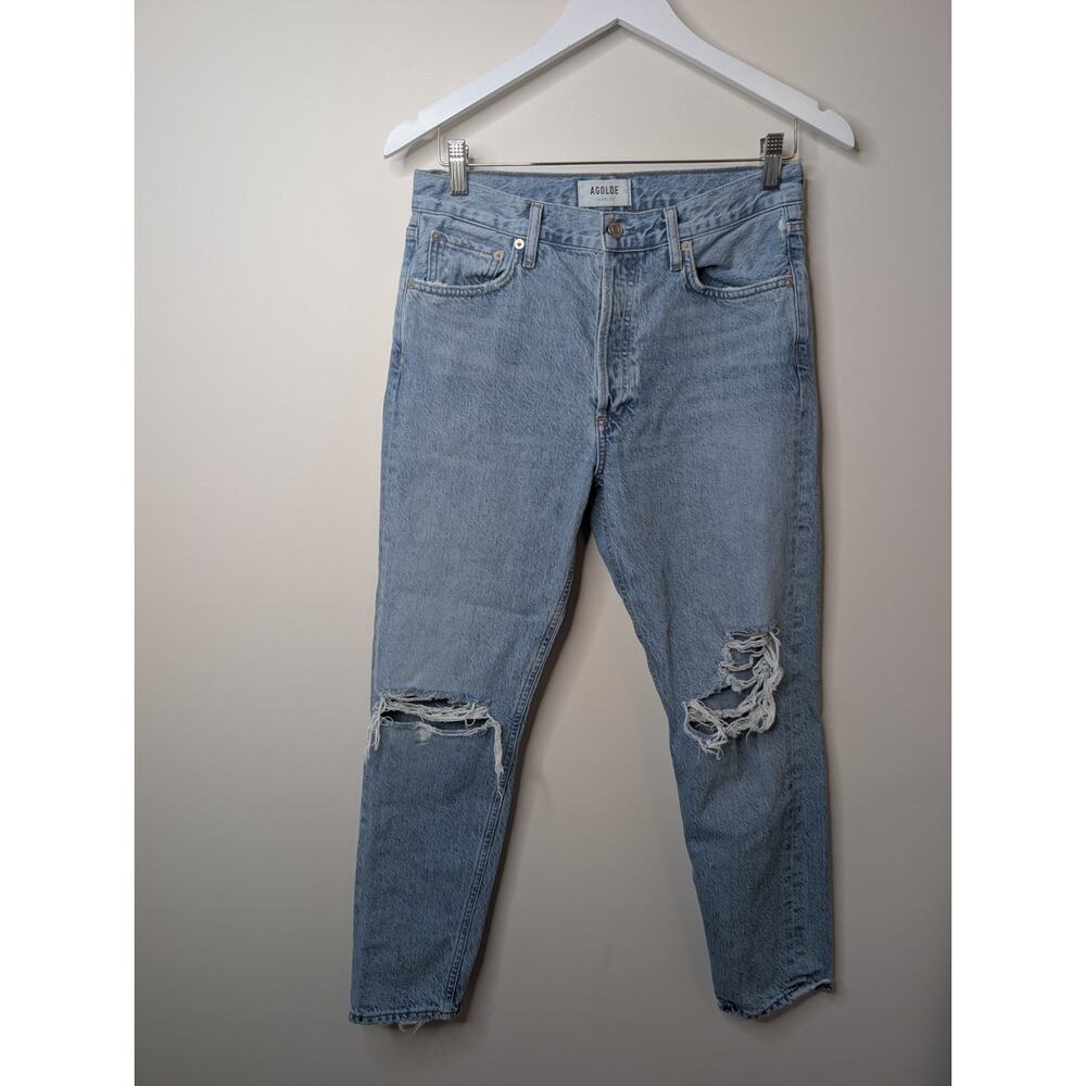 AGOLDE Jamie High Rise Classic in Spectator Blue Size 27 - Picture 4 of 14